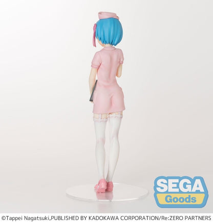 Re:Zero Rem Nurse Pink Ver. figure By SEGA