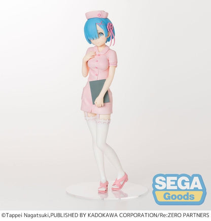 Re:Zero Rem Nurse Pink Ver. figure By SEGA